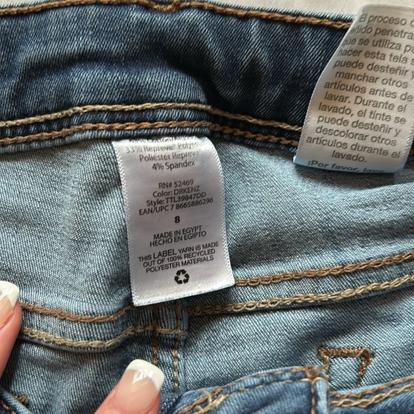 Time and Tru Women’s Blue High Rise Skinny Jeans Size 8 - Picture 5 of 8
